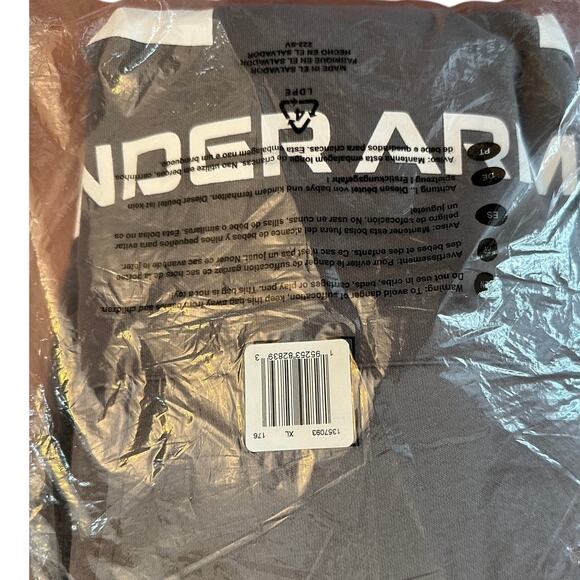 Under Armour Men's Rival Fleece Big Logo‎ Hoodie-Gray-XL-NWT - Picture 2 of 5